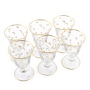 Gold Leaves Stemware Glass Set 6pcs