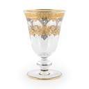 Gold/Platinum Pattern Stemware Glass Set - 6pcs