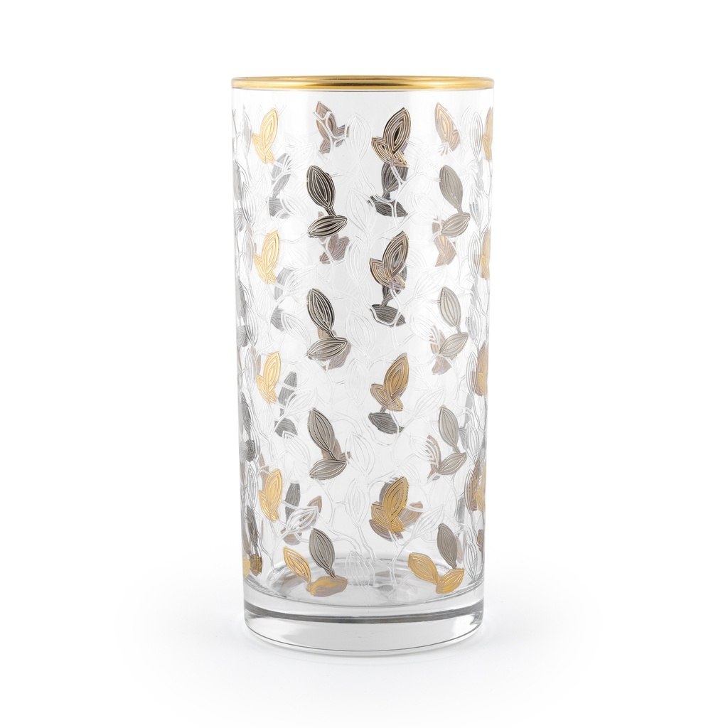 Gold Tumbler Glass Set - 6pcs