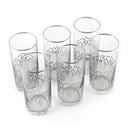 Platinum Tumbler Glass Set - 6pcs