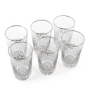 Platinum Turkish Design Tumbler Set - 6pcs