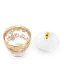 Handmade Turkish Sugar Bowl - Gold/Platinum