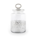 Turkish Lines High Candy Jar - Platinum