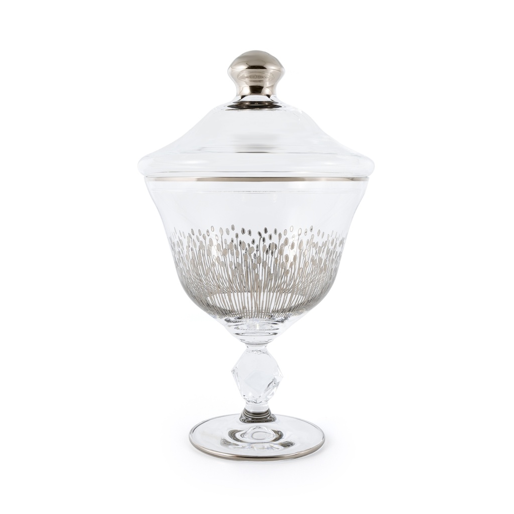 Turkish Lines Decorative Stemware Bowl Platinum