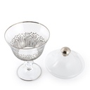 Turkish Lines Decorative Stemware Bowl Platinum