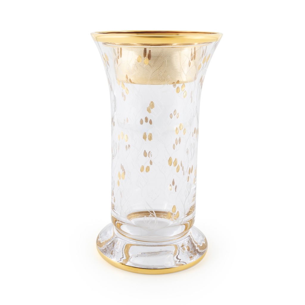 Glass Base Decorative Incense Burner - Gold