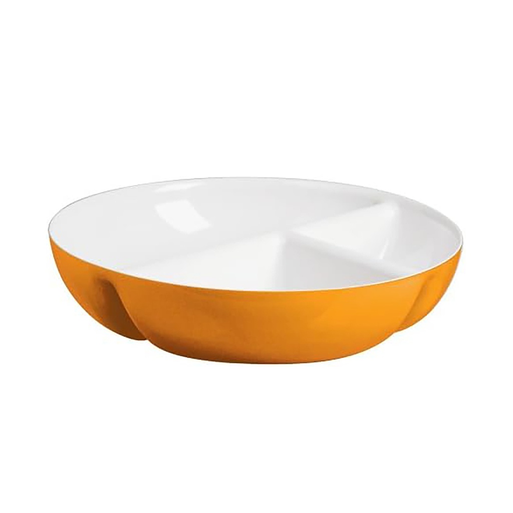 Vintage Two-Tone Snack Bowl - Orange