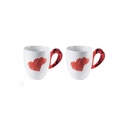 Set 2 Mugs Love - Red