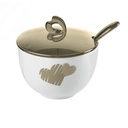 Love Sugar Bowl With Teaspoon - Sand