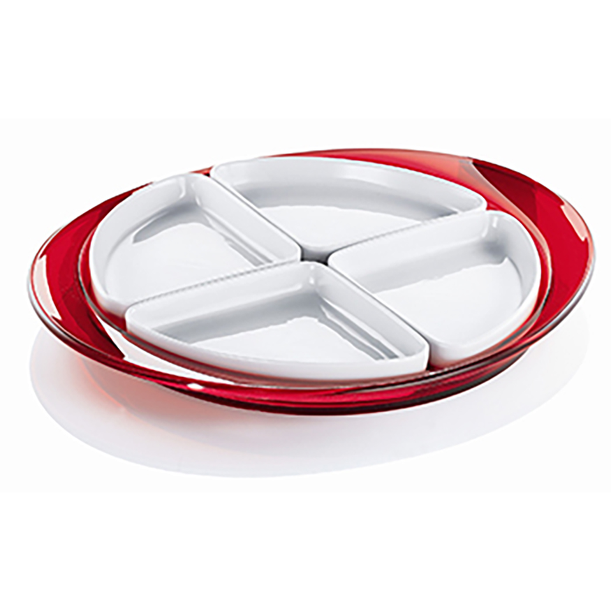 Feeling Hors D'Oeuvre Tray - Red
