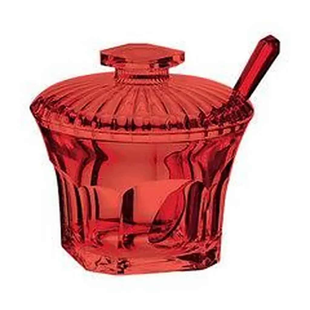 Belle Epoque Sugar Bowl With Teaspoon - Red