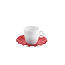 Grace 2 Piece Espresso Set - Red