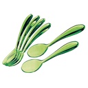Feeling Set Of 6 Teaspoons 12cm - Green