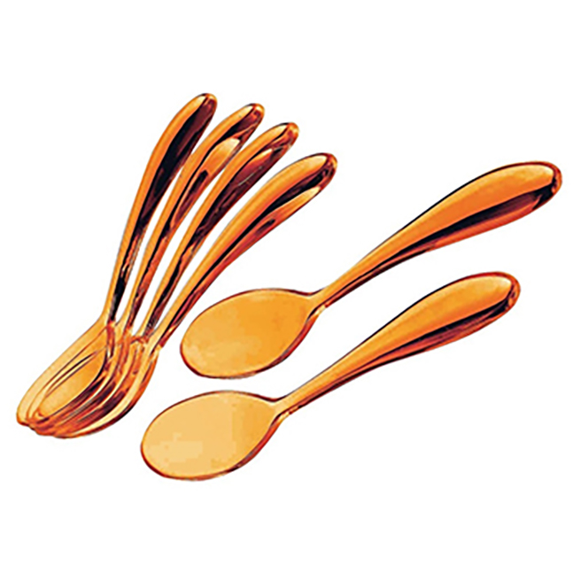Feeling Set Of 6 Teaspoons 12cm - Orange