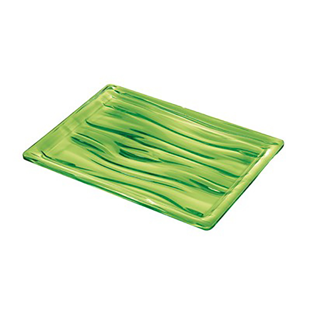 Aqua Rectangular Small Tray - Green