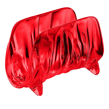 Aqua Table Napkin Holder - Red