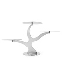 Stainless Steel Stand with 3 Plates 60x20cm