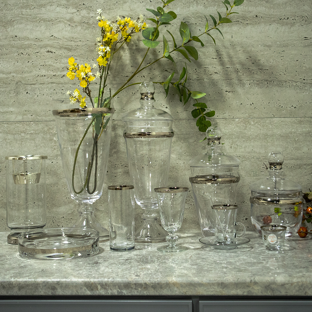 Dalia Platinum Arabic Coffee Cup Set 6pcs