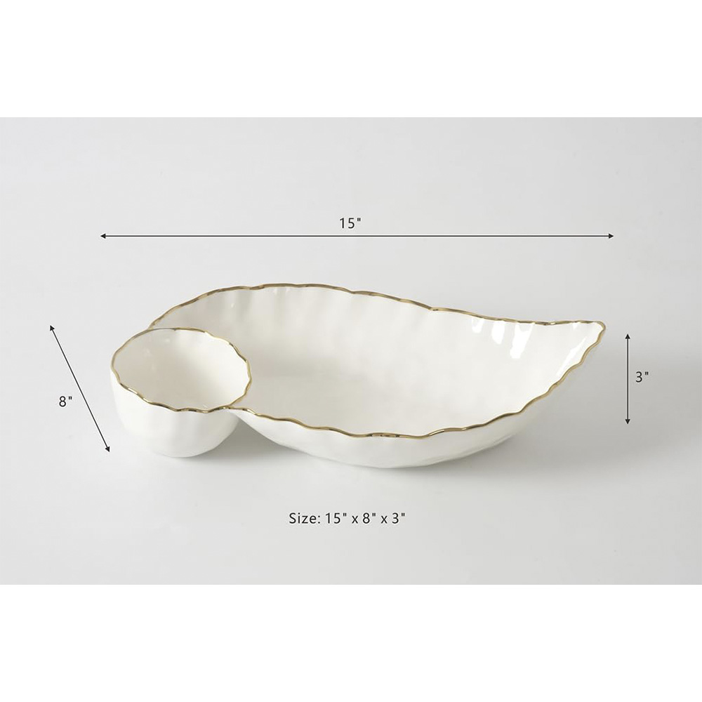 Chip and Dip 15" x 8" x 3"