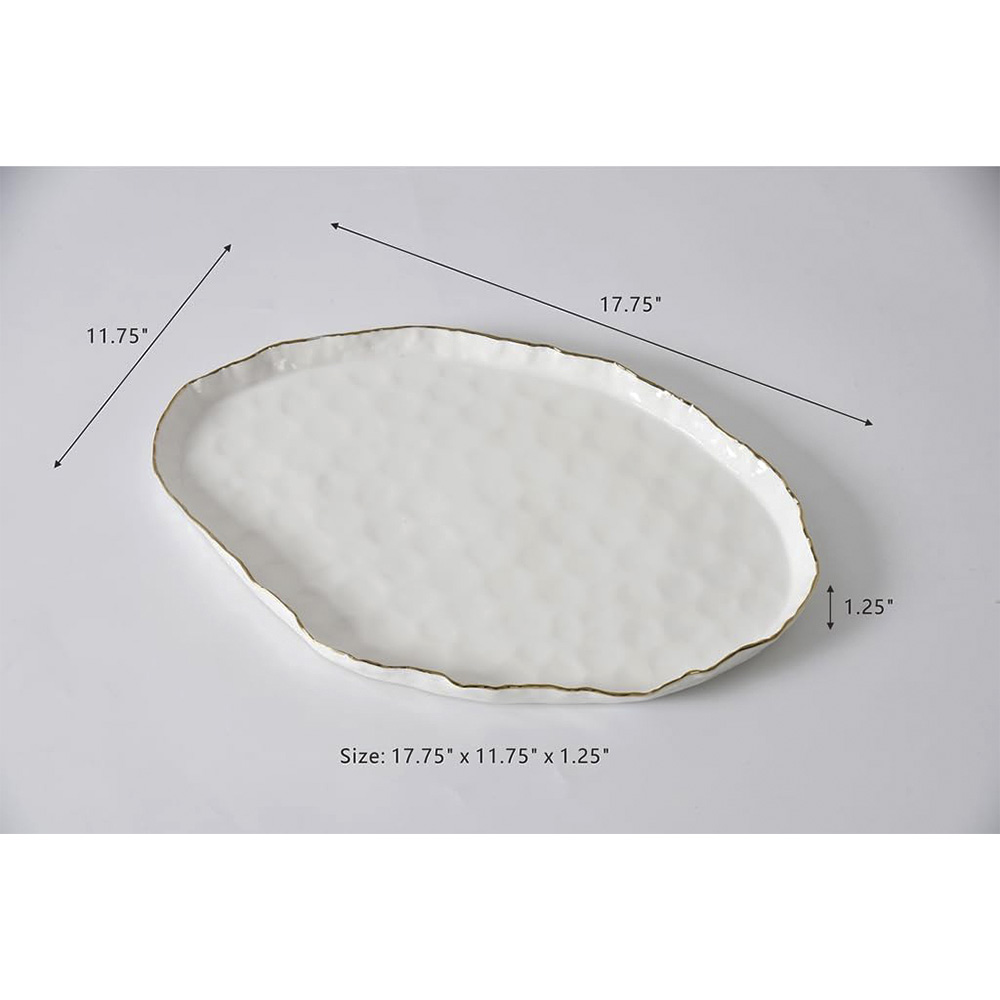 Large Oval Platter 17.75" x 11.75" x 1.25"