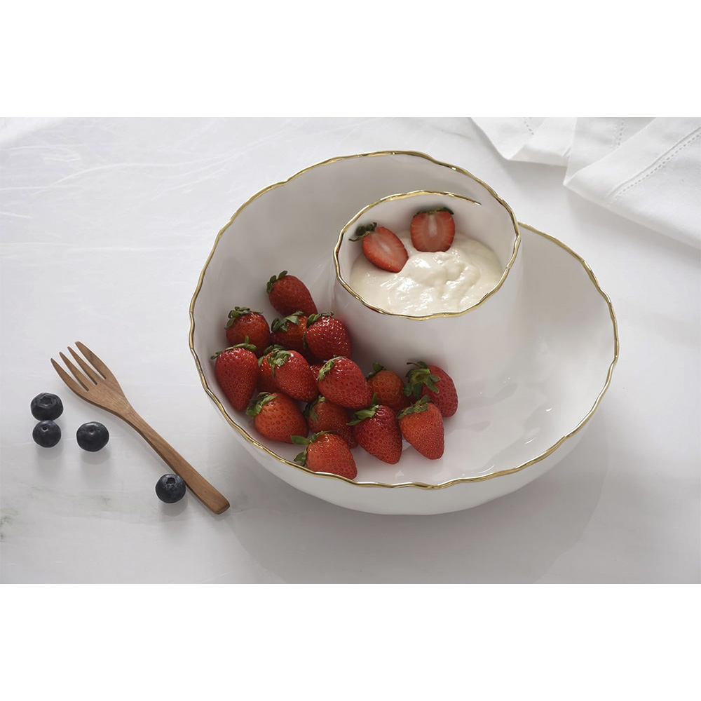 Round Chip & Dip 9.5" D x 2.75"