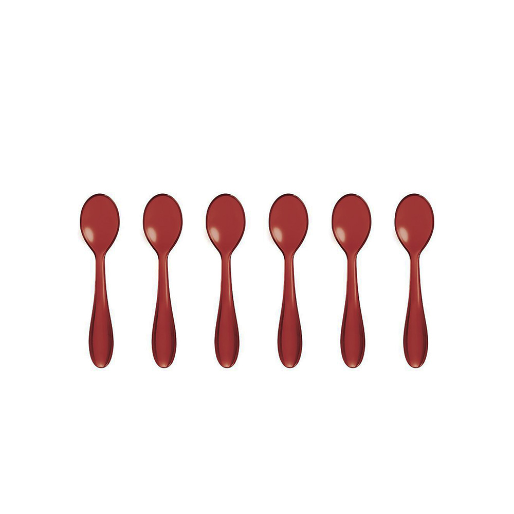 Feeling Set of 6 Teaspoons - Red