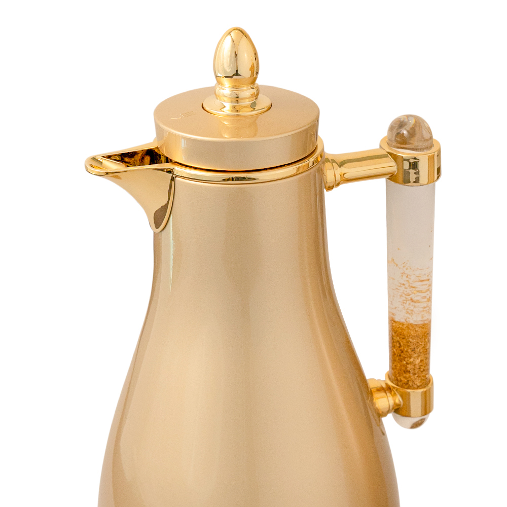 MY FLOWER VACUUM FLASK CHAMPAGNE/GOLD 1.0/1.0L
