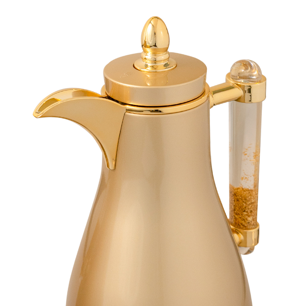MY FLOWER VACUUM FLASK CHAMPAGNE/GOLD 1.0/1.0L