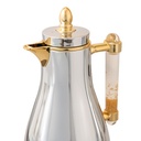MY FLOWER VACUUM FLASK CHROME/GOLD 1.0/1.0L