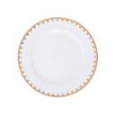 UNDERPLATE D 30 PORCELAIN GOLDEN SILVER