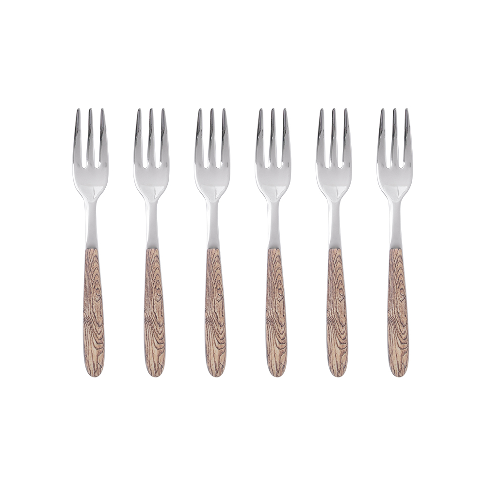 6 PCS CAKE FORK SET WINDOW BOX VERO LARICE