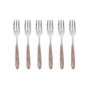 6 PCS CAKE FORK SET WINDOW BOX VERO LARICE