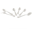 6 PCS MOKA SPOON WINDOW BOX DOMUS SANDBLASTED SILVERED