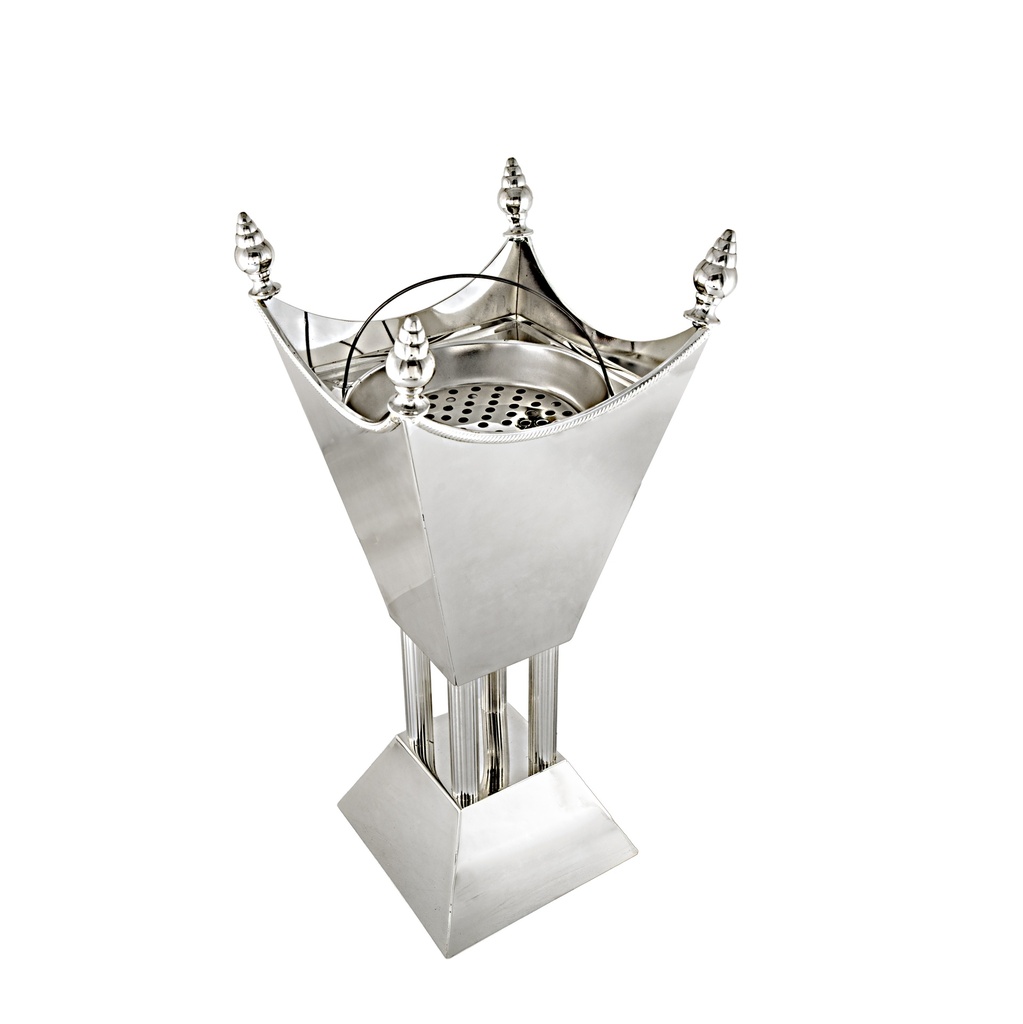 Iron silver color plated burner rim rope 460mm