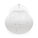 Stand with 2 Plates 23-35cm & Glass Dome