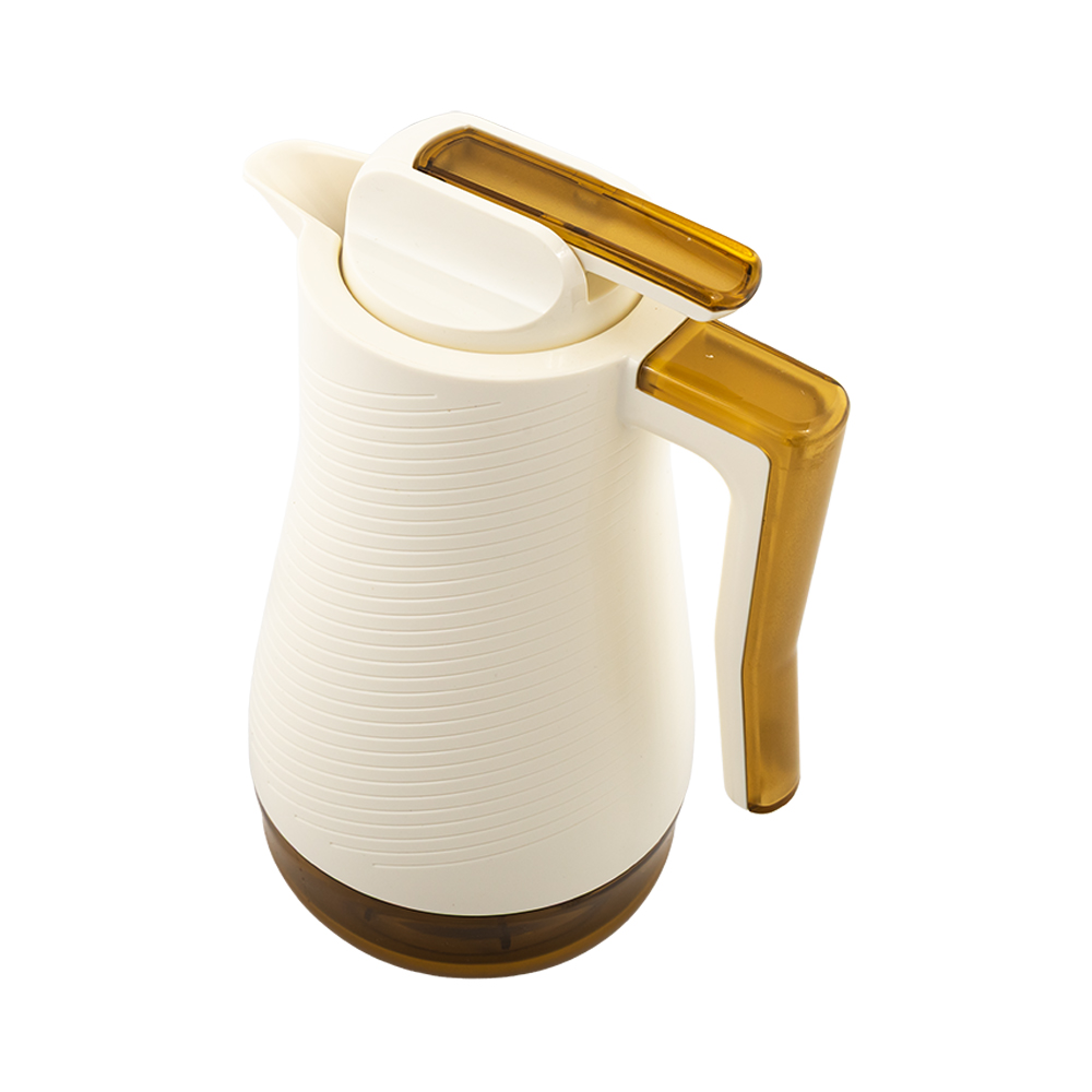 VACUUM JUG SAFARI, GLASS REFILL 1L - WHITE/AMBER 