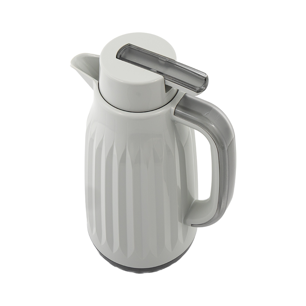 VACUUM JUG DECO, GLASS REFILL 1L - PEARL GREY 