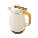 VACUUM JUG DECO, GLASS REFILL 0,70L - WHITE/AMBER 