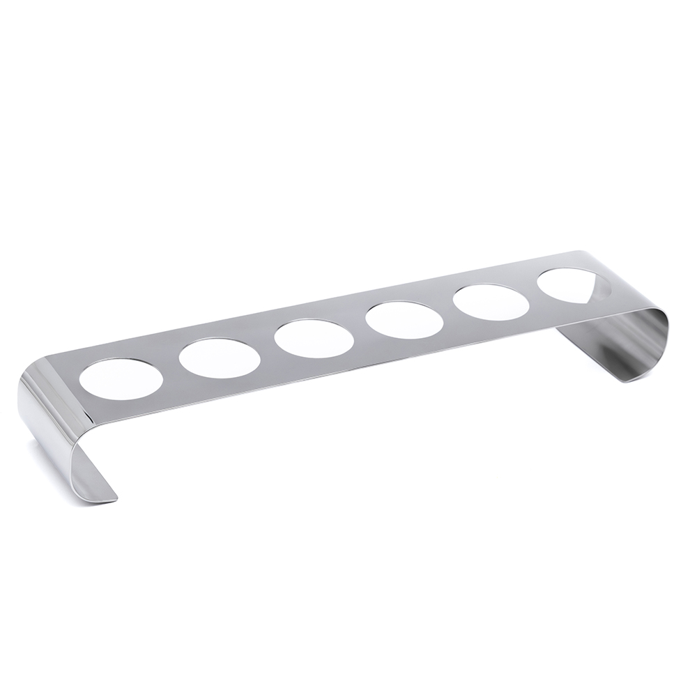 Stand for 6 tea cups 18/10 stainless steel  without cups cm 47x9,5 h 5,5