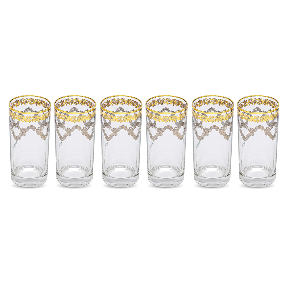 6 PCS TUMBLER GLD/PLT