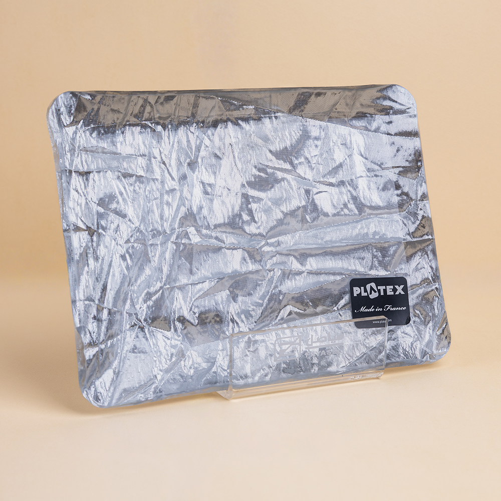 PLATEAU ACRYLIC  24*18 OLD SILVER