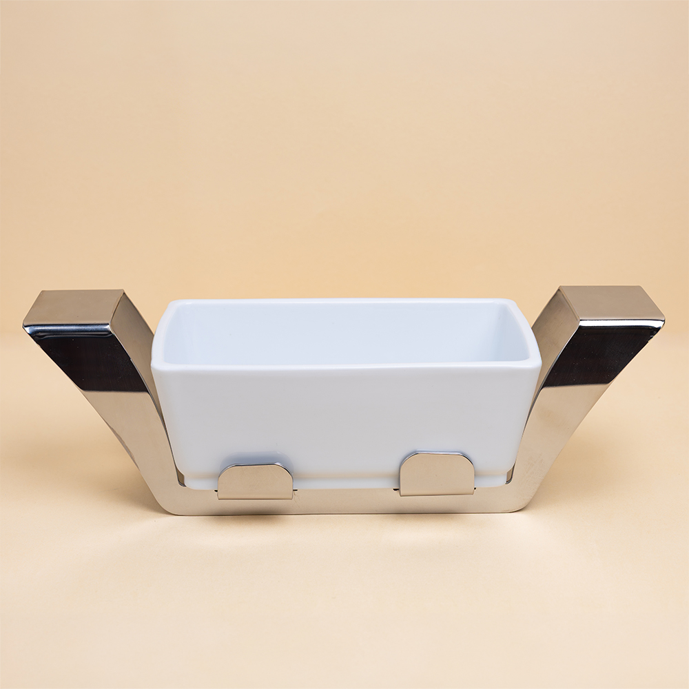 Rectangular dish cm 36x24,5 h6 with stainless steel holder