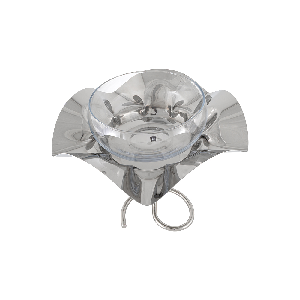 Fiori Stainless Stell Glass Small Fruit Holder
