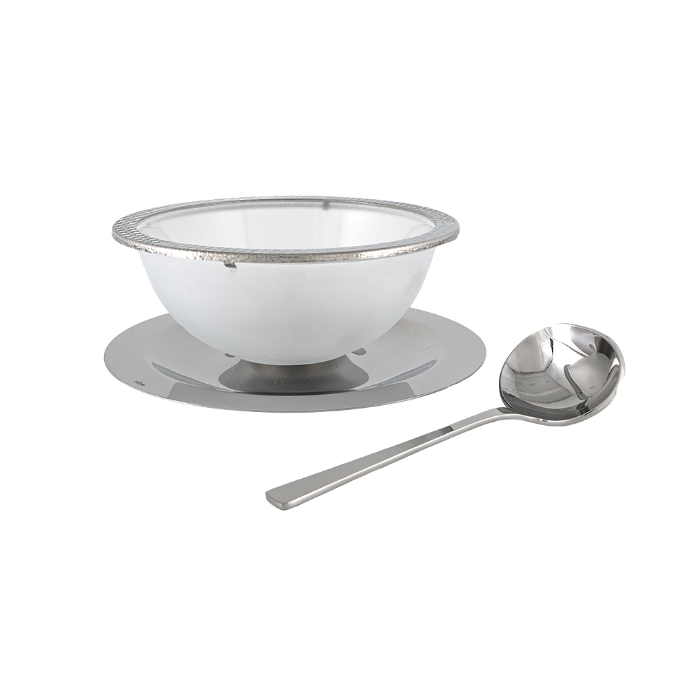Sarezzo Stainless Steel Sauce Bowl w/ Ladle