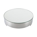 Sarezzo Stainless Steel Cake Plate w/ Mirrored Glass 40cm