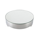 Sarezzo Stainless Steel Cake Plate w/ Mirrored Glass 37cm