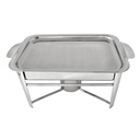 Gourmet Sarezzo Double Boiler Oval Rechaud - Stainless Steel