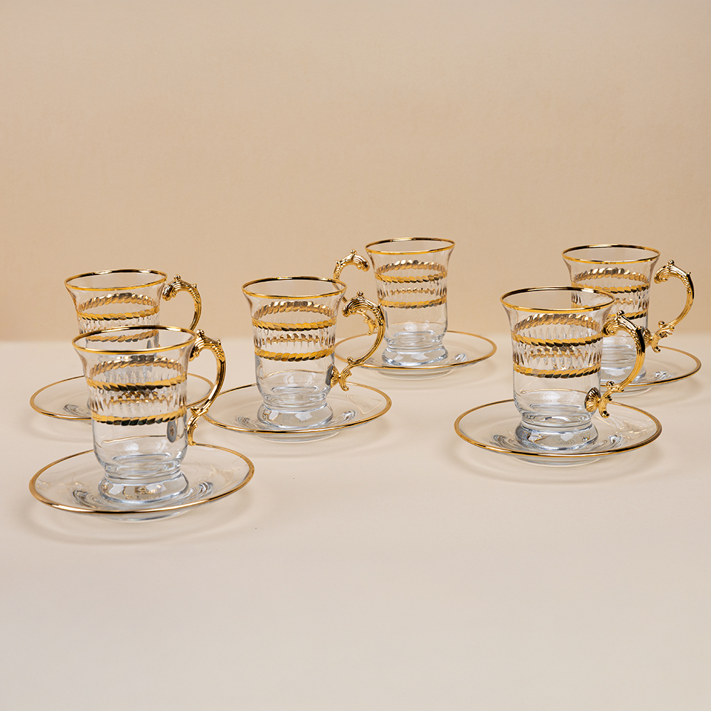 Luxury Tea Cup Set - 12pcs