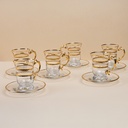 Luxury Tea Cup Set - 12pcs