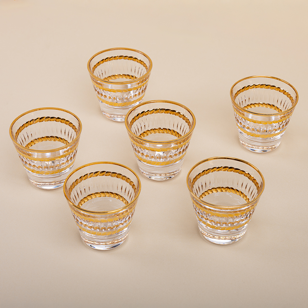 Royal Gold Arabic Coffee Set - 6pcs